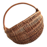Vintage wicker wall hanging basket