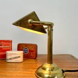Antique brass notary lamp