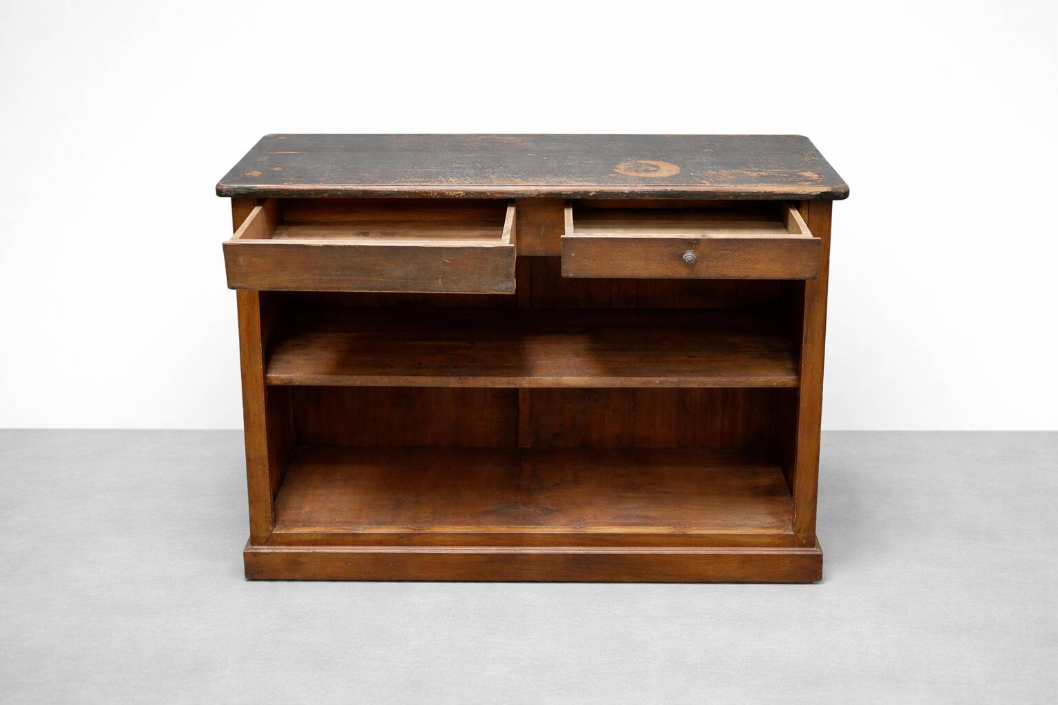 Antique wooden counter – late 19th / early 20th century