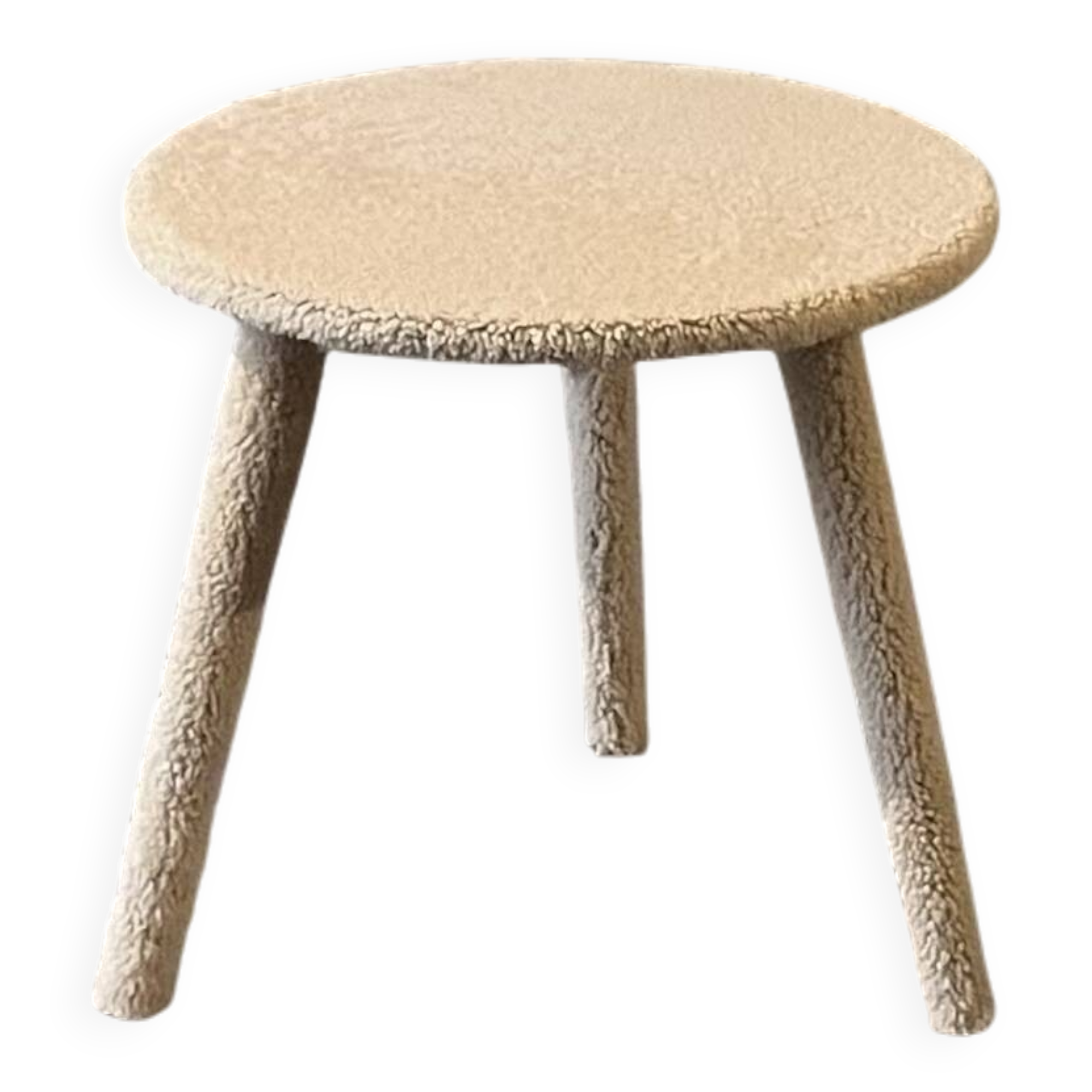 Sheepskin coffee table