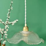 Vintage glass pendant light - tableware collection -