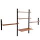 Vintage 3-piece wall unit with desk by Louis van Teeffelen