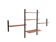 Vintage 3-piece wall unit with desk by Louis van Teeffelen