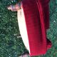 Napoleon III red velvet shepherdess chair