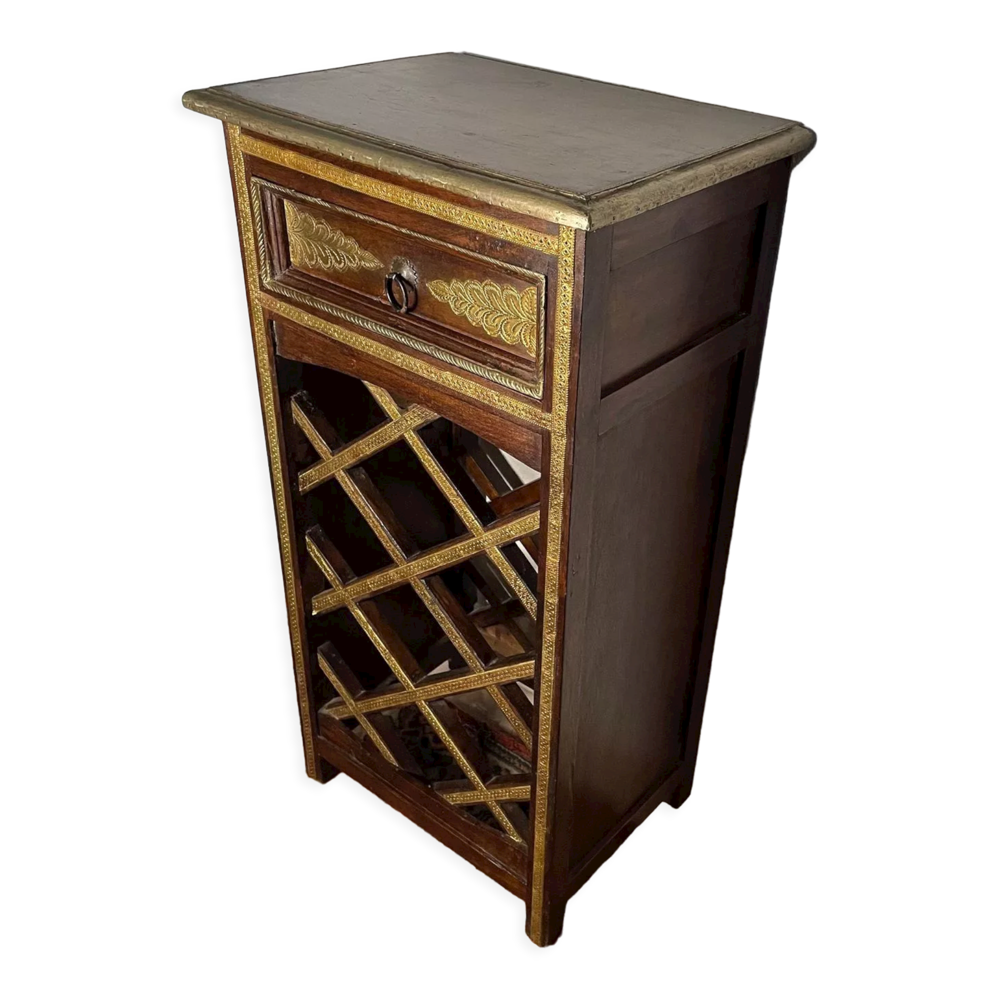 Stylish cabinet bottle rack