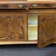 Large old wooden showcase