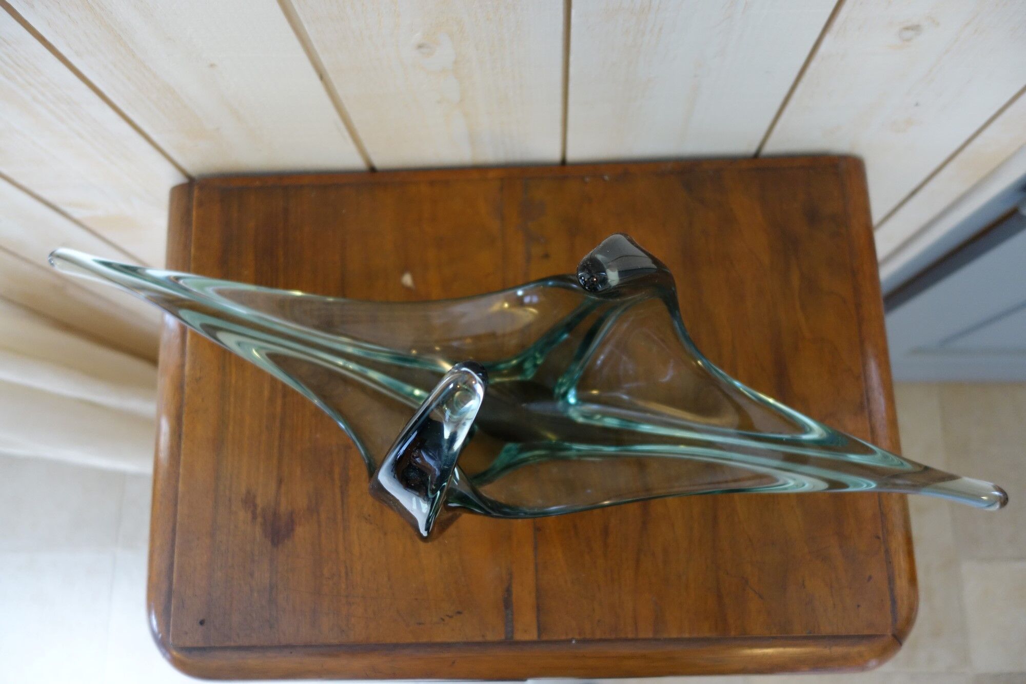 Vintage glass fruit bowl