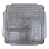 Glass tray and its dishes