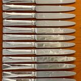 Christofle Atlantide model 12 table knives 24.5 cm very good condition