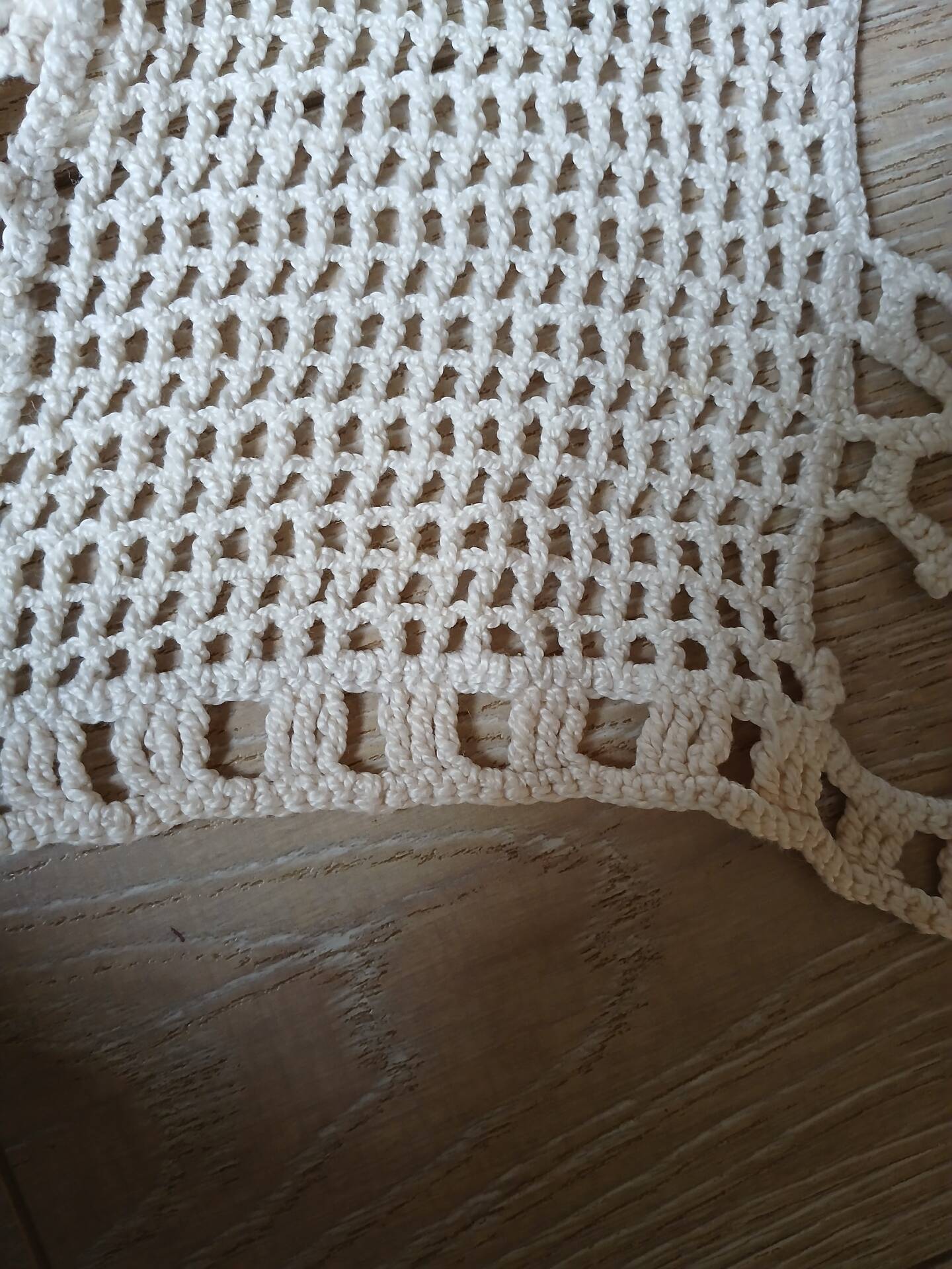 2 chemins de table vintage en crochet fait main