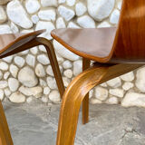 Suite of 4 chairs 4130 Grand Prix in teak, Arne Jacobsen for Fritz Hansen Teak