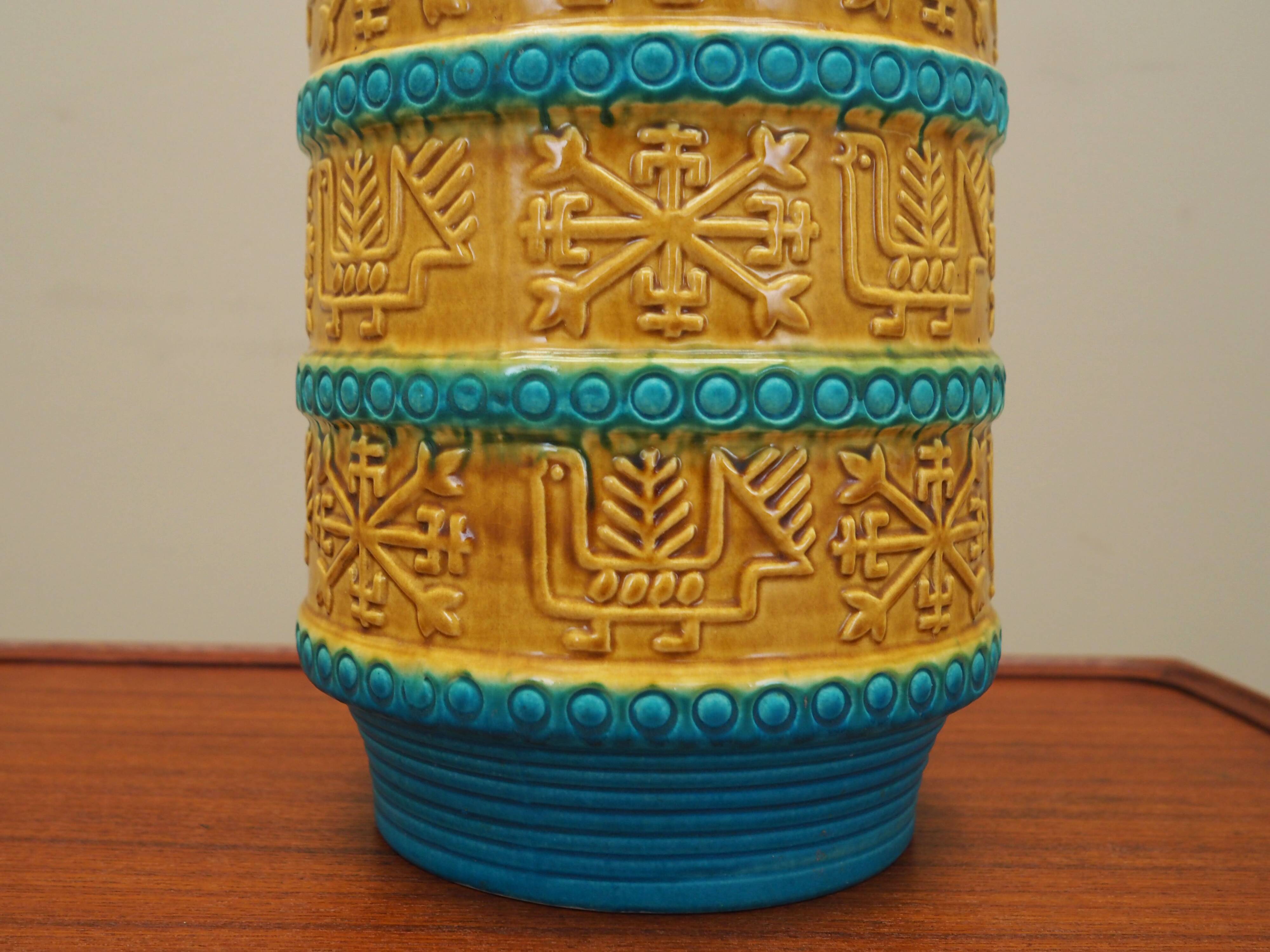 Ceramic vase, German design, 1960s, manufacture: Bay Keramik