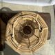 Large lantern-shaped rattan pendant lamp H50 D24