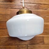 Harold opaline globe pendant light