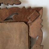 Large wooden mirror