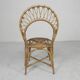 Chaise en bambou, chaise de table de salle à manger, années 1950