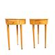 Matching cherry wood / Biedermeier chairs / sidetables set / tripot console table