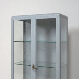 Vintage industrial display cabinet