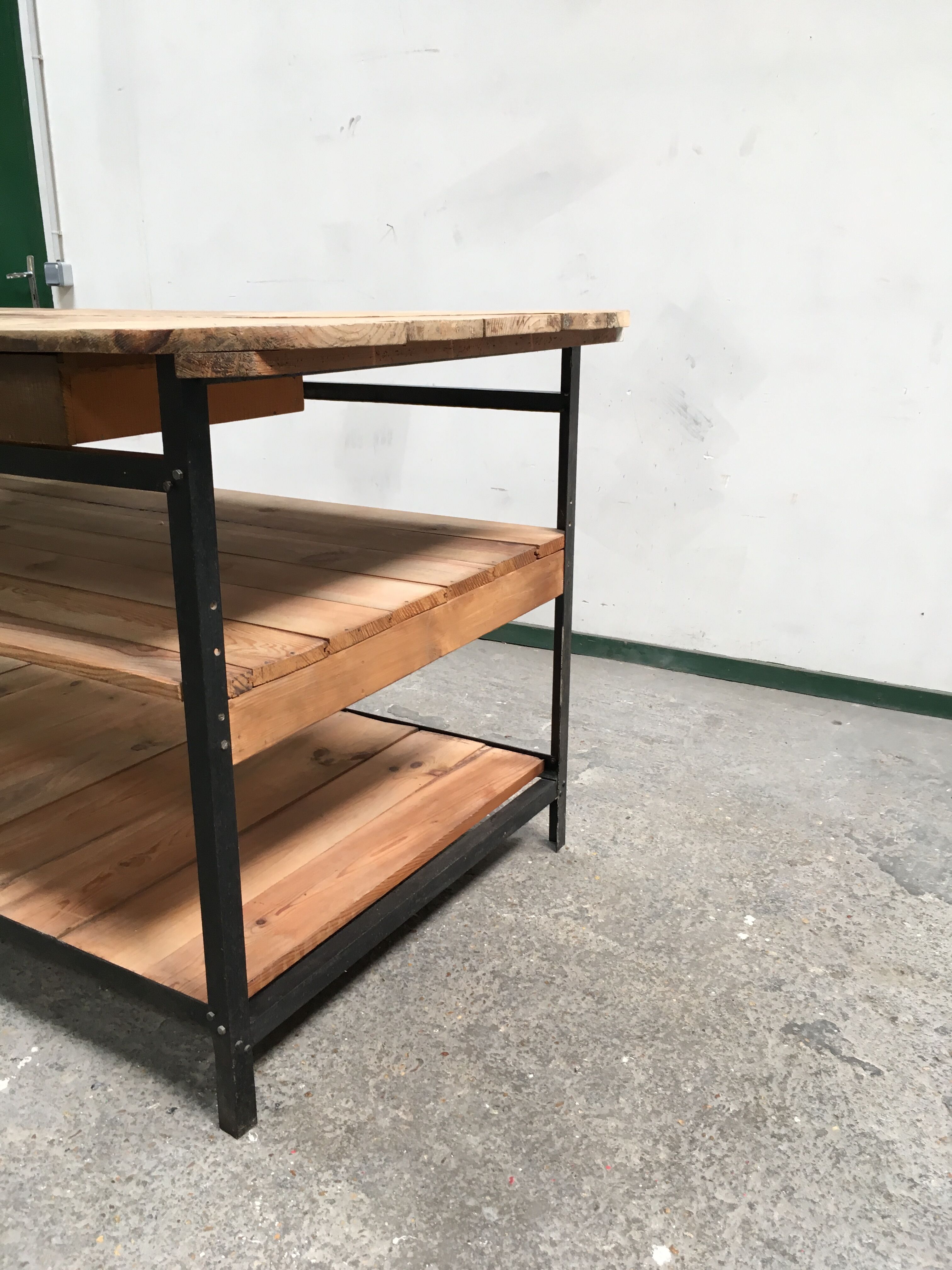 Counter to shelves of business