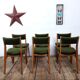 Set de 6 chaises vintage style scandinave