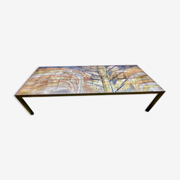 Table basse plateau céramique