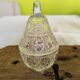 Petit pot verre ciselé en forme de poire