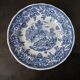 Set of 15 diner plates with English motifs Lunéville