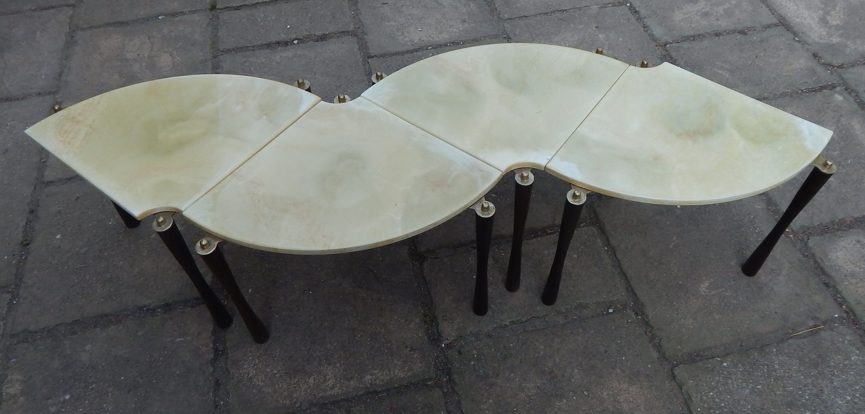 Table low positions (or 4 pieces of sofa) of the 50s 60s