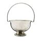 Art Deco sugar bowl, silver-plated brass, Poland, 1920s