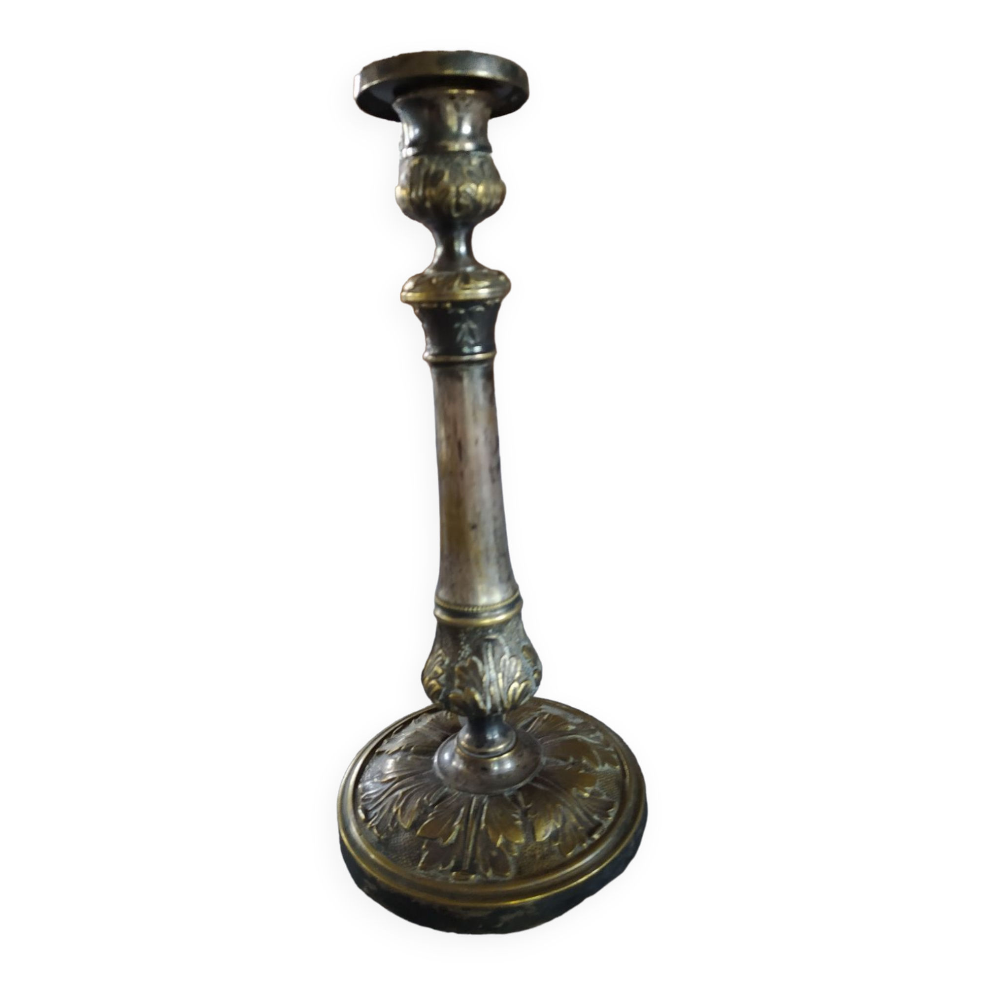 Antique brass candlestick