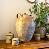 Enamelled ceramic jar