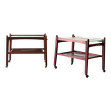 Paire de tables de chevet scandinaves des années 1940/50