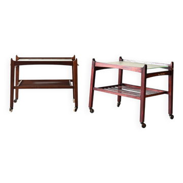 Paire de tables de chevet scandinaves des années 1940/50