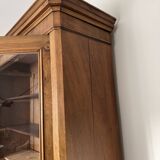 Armoire/bibliothèque noyer américain vitrée
