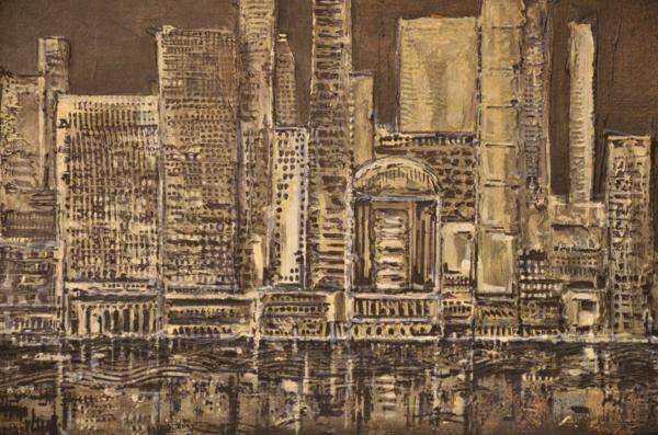 Painting a.florian "new york" 1981