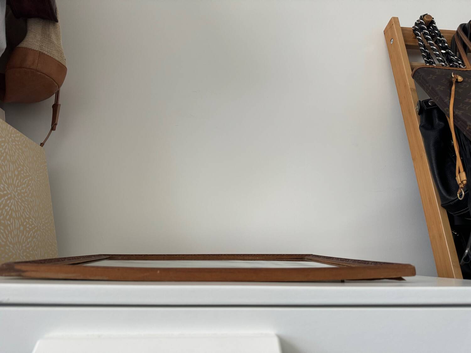 Vintage art deco / art nouveau wooden mirror