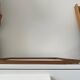 Vintage art deco / art nouveau wooden mirror