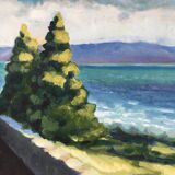 Painting of the Plomarch house in Douarnenez