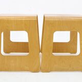 1990s Lisa Norinder Pair of Wooden Stools for Ikea, Sweden