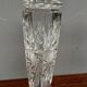Pair of hand-cut solid crystal candle holders.