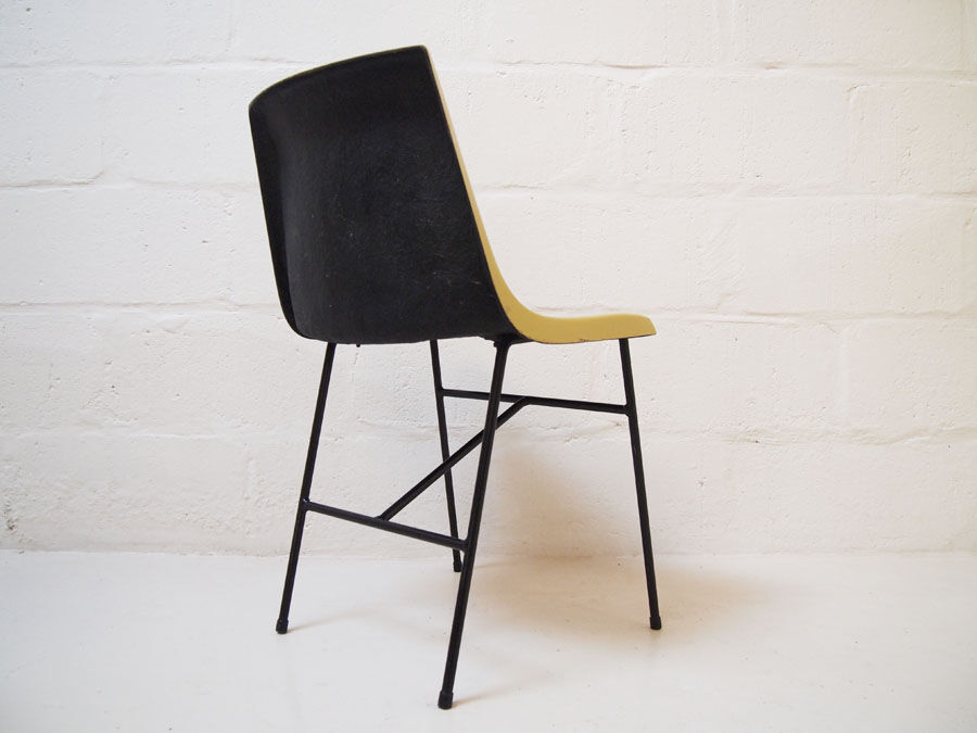 Set of six 1960's Moulded fibreglass dining chairs by Miroslav Navratil