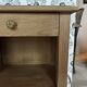 Pair of vintage wooden bedside tables Zoé and Noé with drawers.