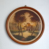 Circular table signed Flore