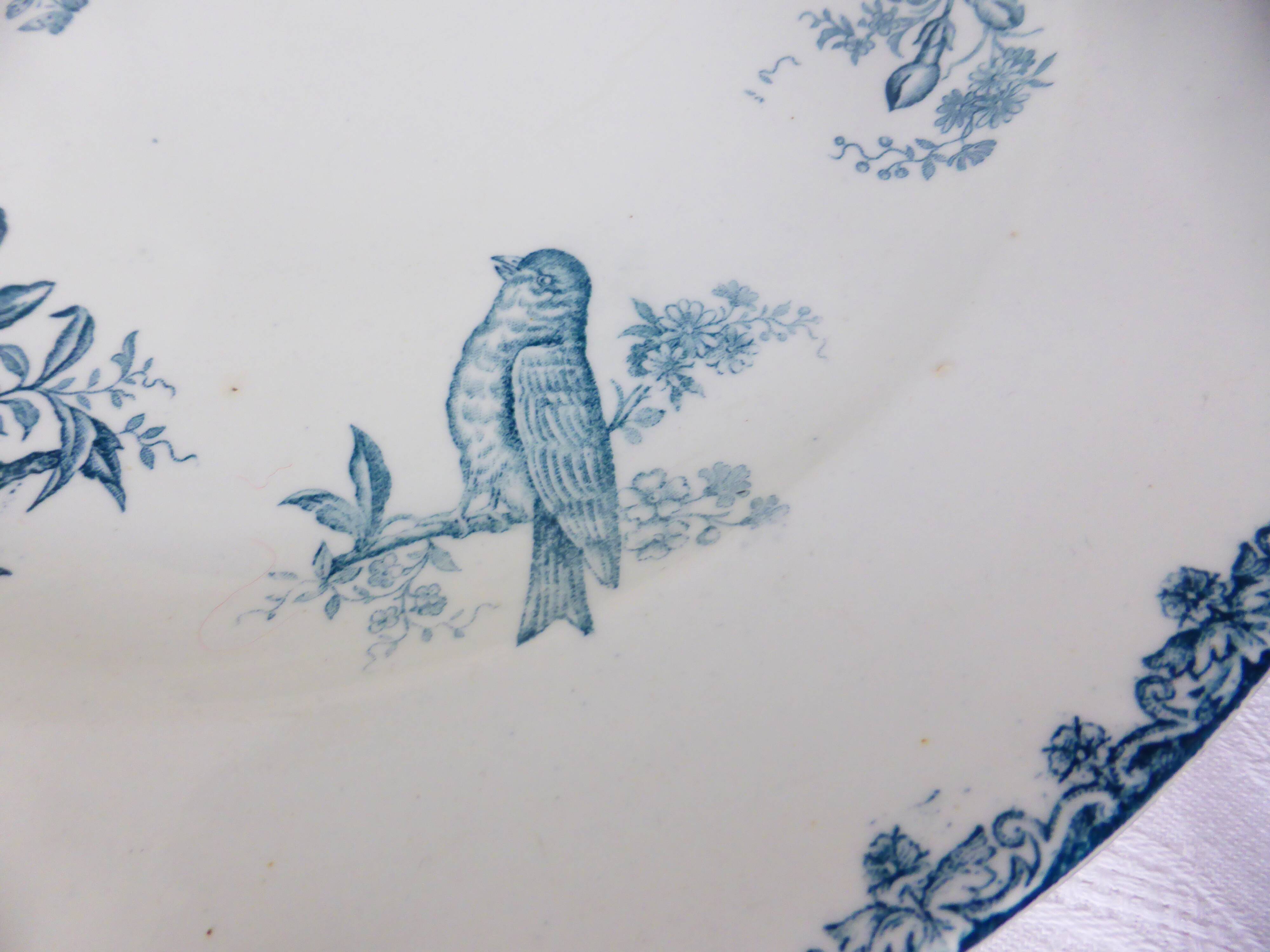 Round ironstone plate from LG Clairefontaine model Bengali 210885.