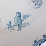 Round ironstone plate from LG Clairefontaine model Bengali 210885.