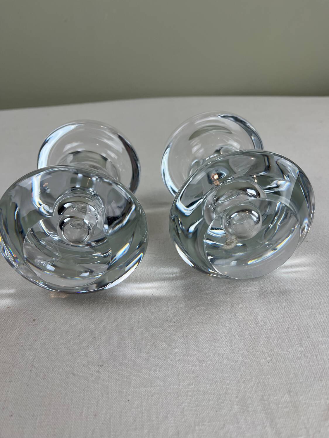 Set of 70s design candlesticks