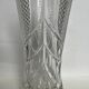 Large molded crystal vase