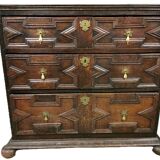 Rare oak chest of drawers | louis xiii / jacobean style | 17th century