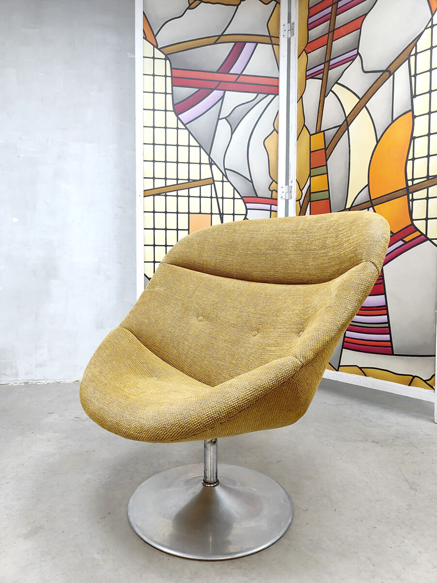 Swivel armchair by Rudolf Wolf for Rohé Noordwolde