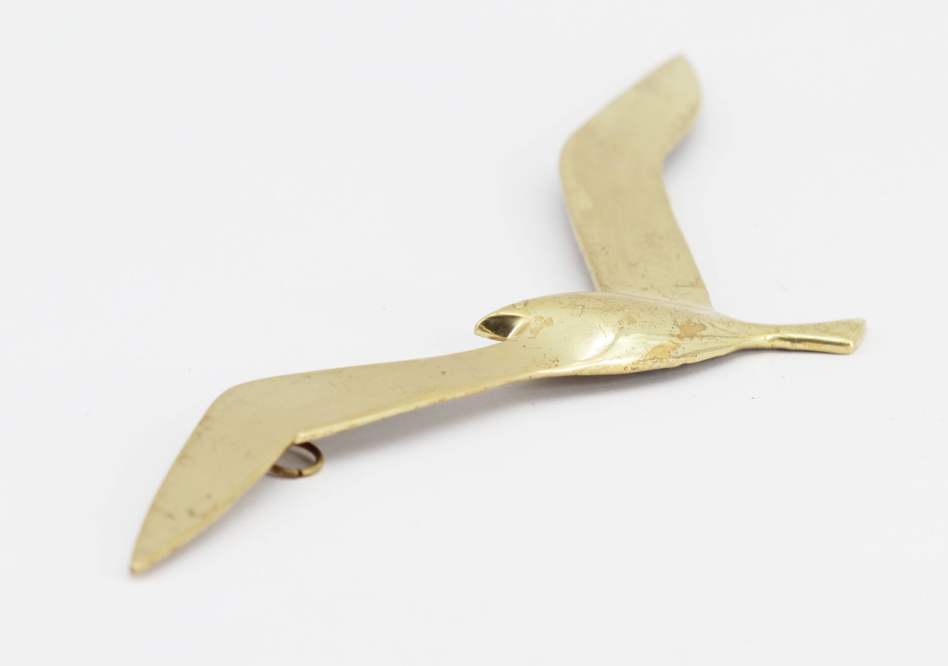 Ancien oiseau en laiton